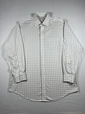 Brooks Brothers Madison Fit Non Iron Stretch Supima Cotton Shirt Sz  16.5-34